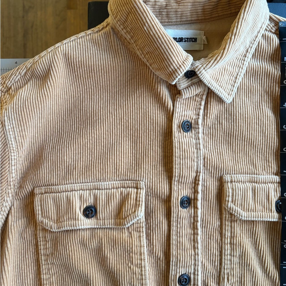 Taylor Stitch Beige Corduroy Shirt